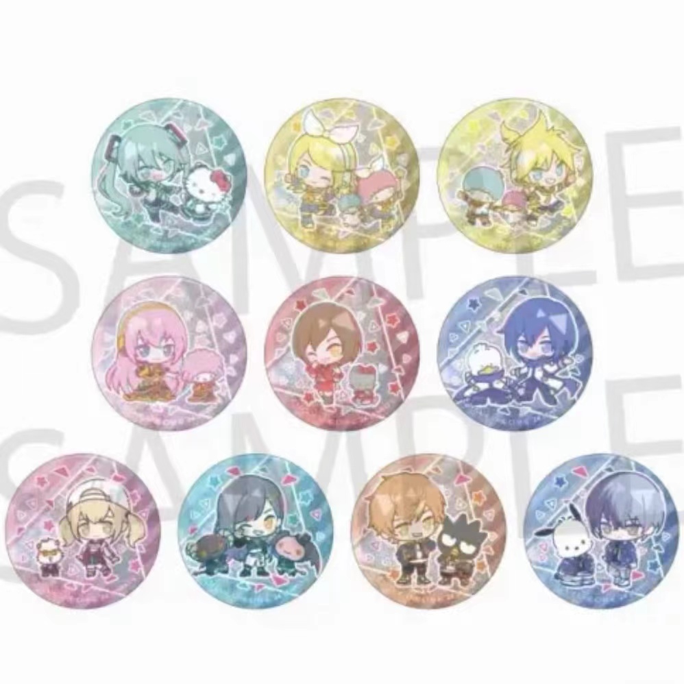 【拆盒】初音未来世界计划PJSK 三丽鸥q版徽章吧唧a盒 盲盒代拆