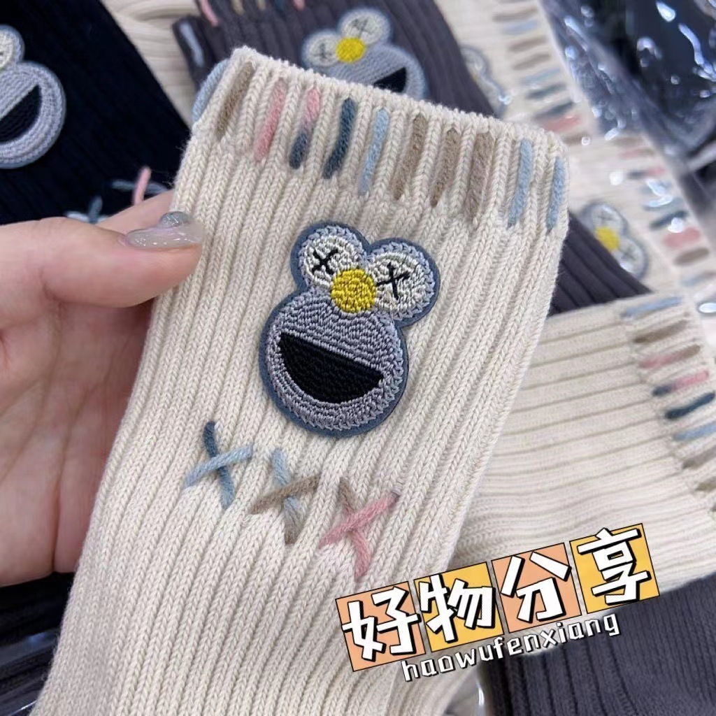 快乐的小青蛙【新款中筒袜搭配美,发现美,美式外穿百搭款复古中款