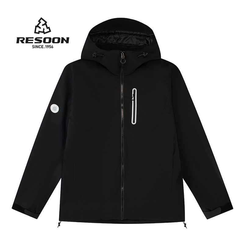 RESOON冲锋衣三合一男士秋冬季2024新款潮牌夹克登山服男生外套