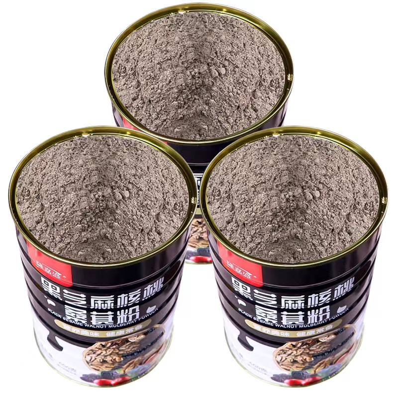 【小扬哥推荐】黑芝麻糊送玻璃碗勺核桃桑葚黑豆粉即食代餐粉五谷