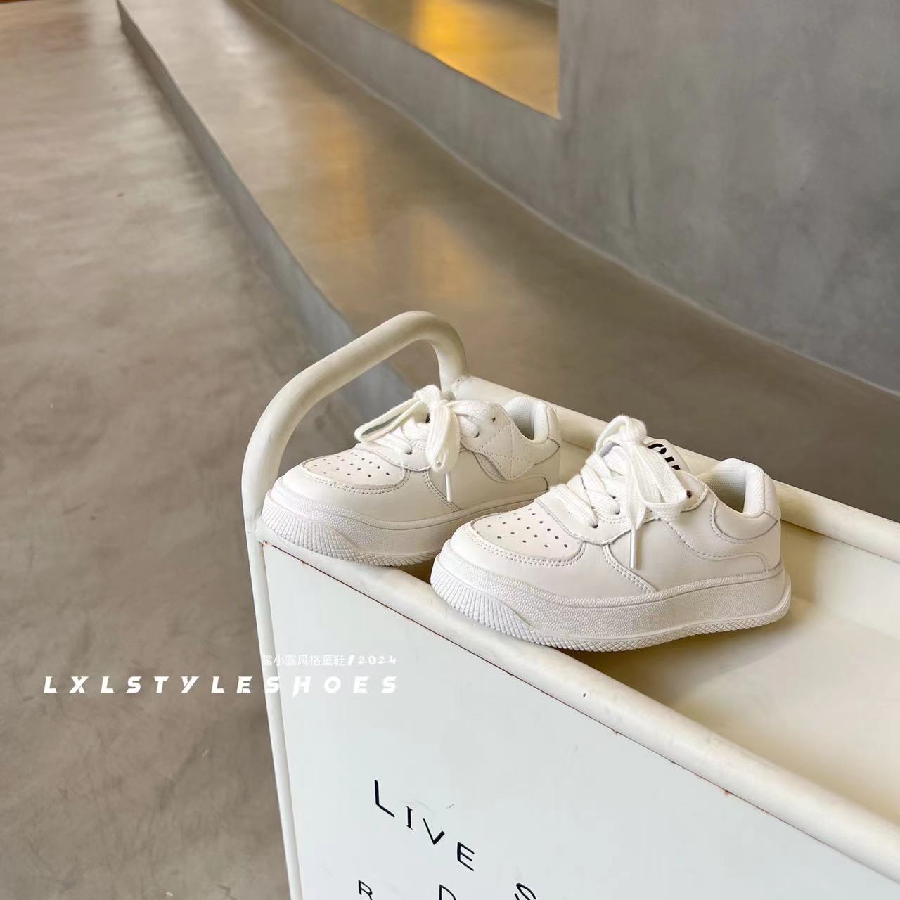 【缪缪白】叁仓~开学季儿童时尚百搭韩版低帮小白鞋29-11299