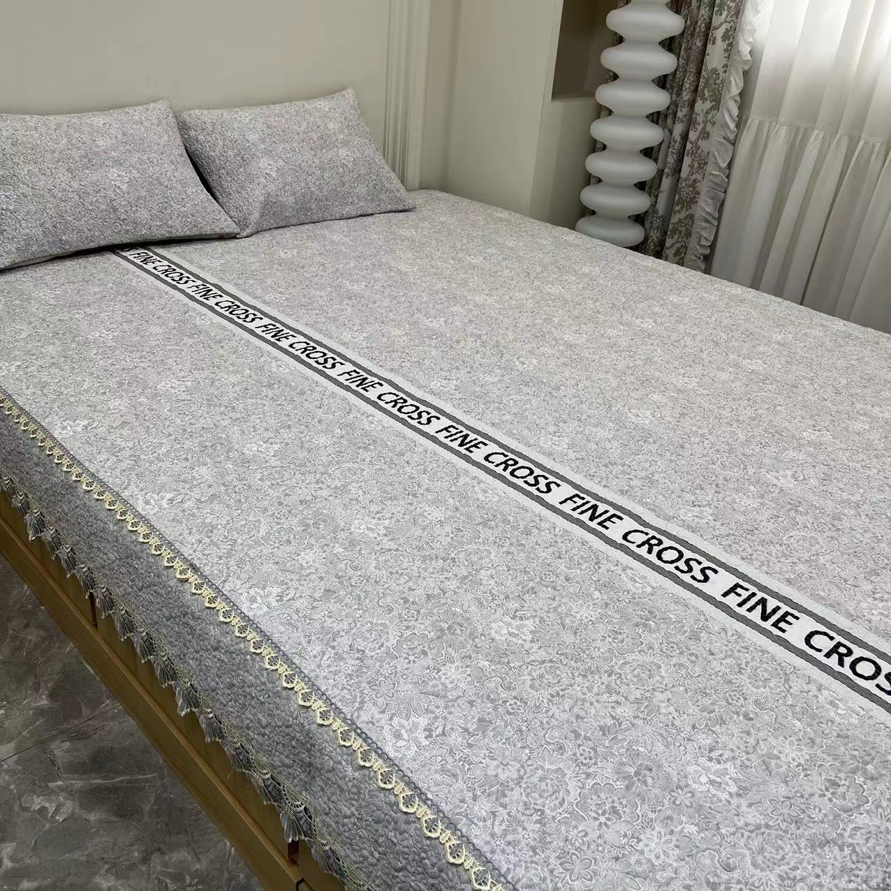 母婴级纯棉榻榻米防滑炕盖夹棉绗缝大炕单床盖四季通用榻榻米床盖