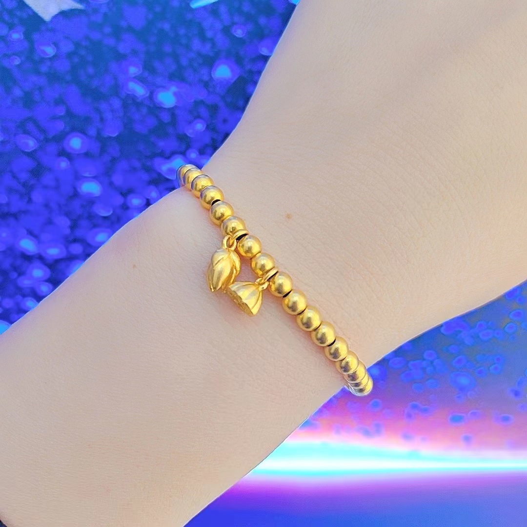 Chow Tai Seng/周大生周大生足金古法珠珠手链