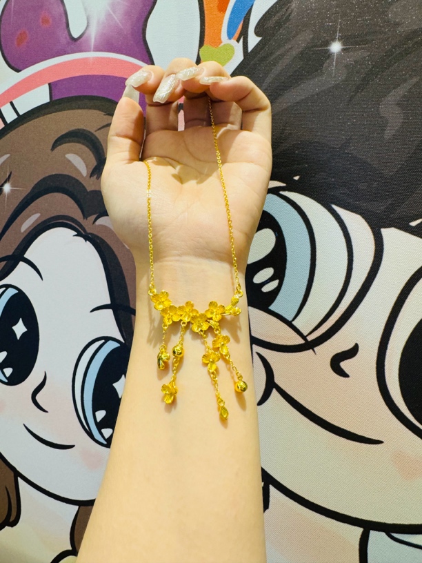 铜合金项链 丁香花婚嫁套链