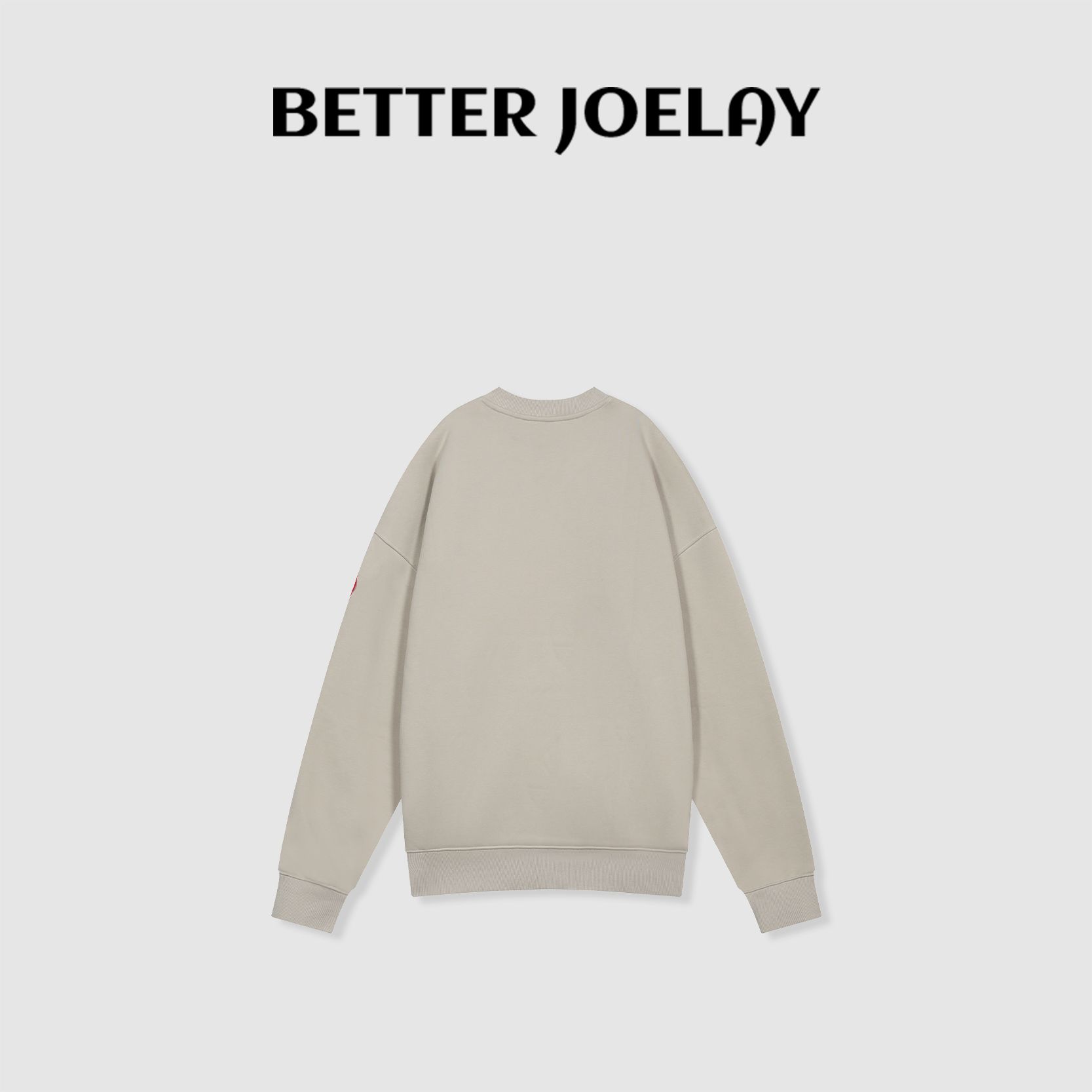BETTERJOELAY -加绒【西西里情书】时尚圆领套头卫衣宽松KH1131