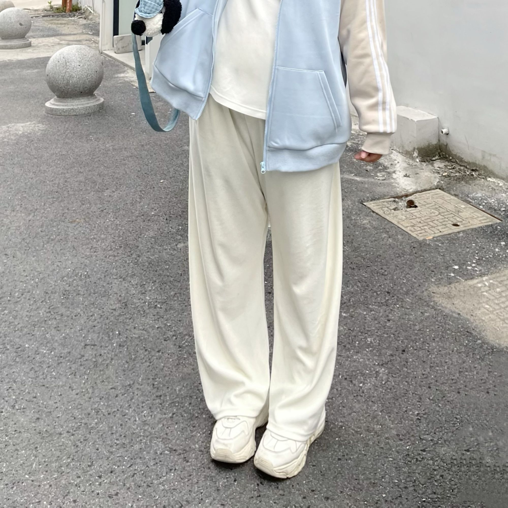 琳妹妹特大码女装胖mm潮200斤遮胯春秋休闲裤糯米裤WLL041