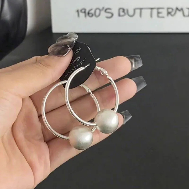 铜合金耳饰 96号韩版素款气质时尚百搭复古小众简约个性ins冷淡风