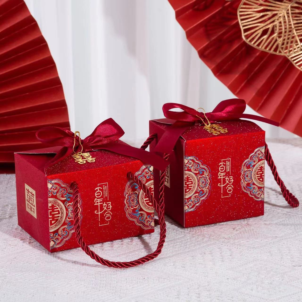 【改价链接】需要自己包装 结婚订婚喜糖盒空盒定制加厚双层糖盒