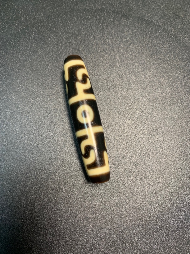 精品莲师法器三眼锁骨吊坠对孔55*12左右