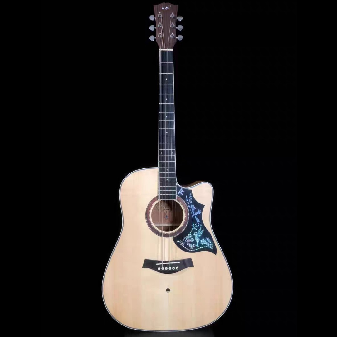 柯艺黑桃福利高端民谣吉他