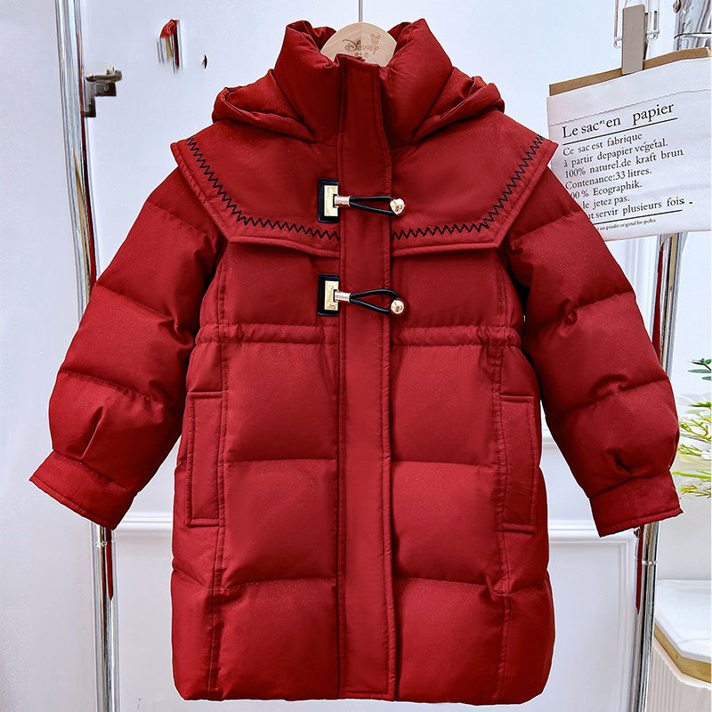 女童2023新款棉衣韩版洋气时髦棉袄加厚保暖冬装棉服中大童反季潮