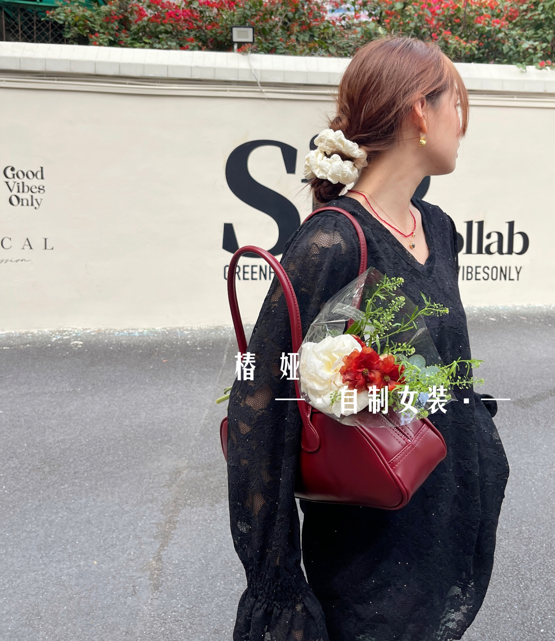 【椿娅】｛朵拉小姐｝韩系时尚复古慵懒百搭法式宽松蕾丝衫气质显瘦