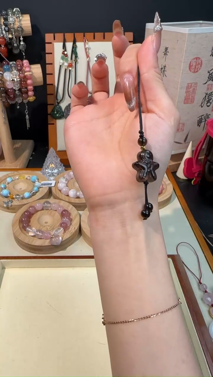 【闪购商品】水晶手链未镶嵌冰耀石手机挂
