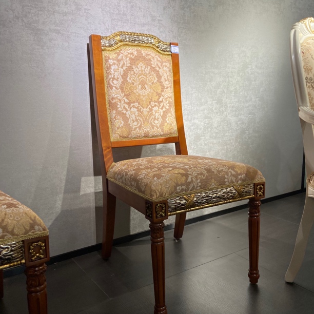 欧式做旧实木餐椅复古美式麻将椅酒店洽谈椅家用阳台靠背椅