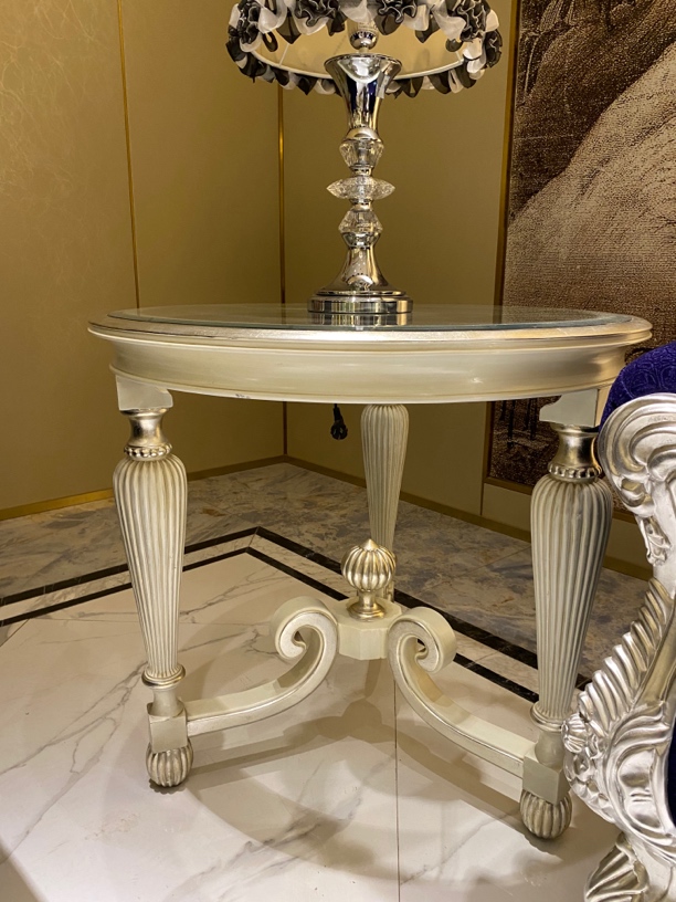 B30新古典角几 边几 圆茶几 