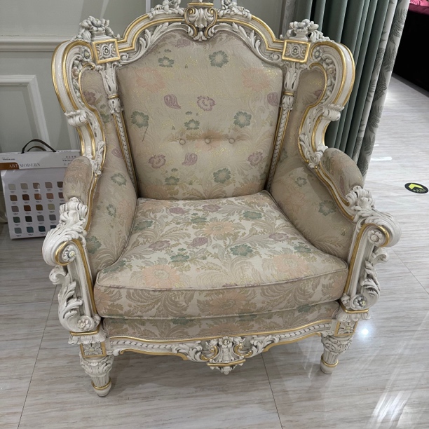341高端法式宫廷单人沙发