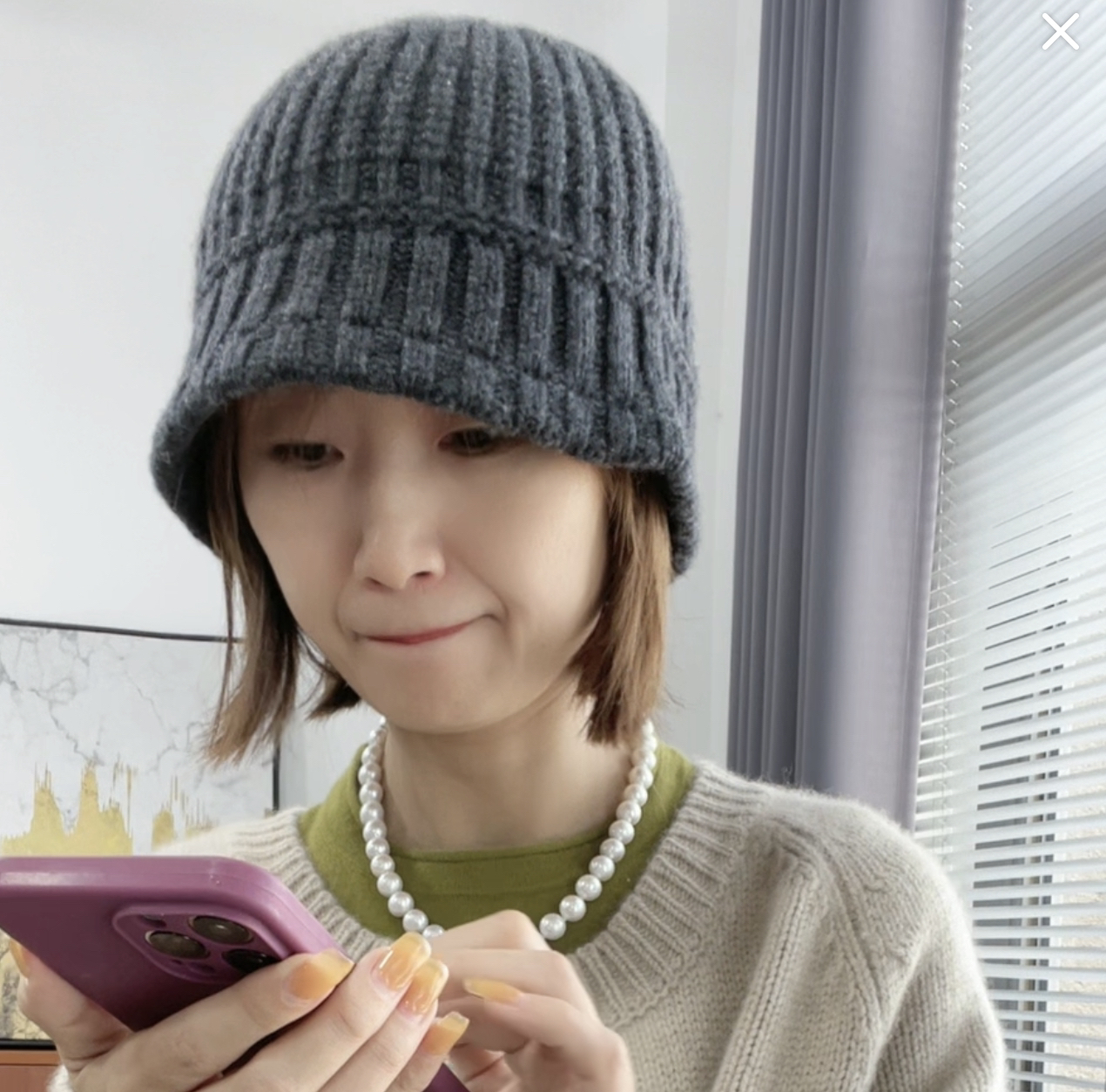 纯山羊绒渔夫帽加厚秋冬新款