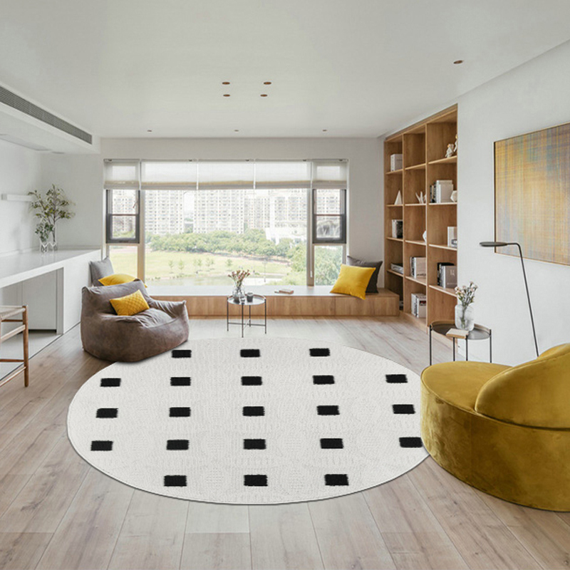 圆形防水地毯客厅梳妆台卧室床边沙发茶几椅子书房阳台衣帽间地垫