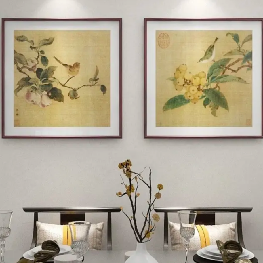 肌理板画源头工厂名家经典中古简约风适合客厅餐厅卧室的挂画