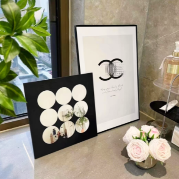 肌理板画两联画黑白配色高级感轻奢适合客厅卧室餐厅衣帽间挂画