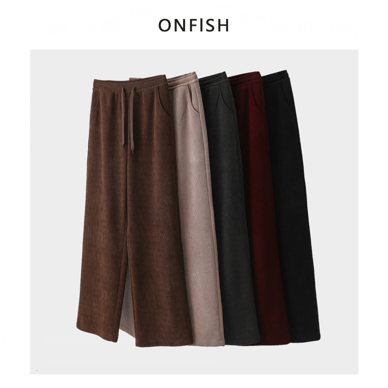 Na.JIe-「裤乐之境」新款女秋简约百搭直筒休闲裤FL801