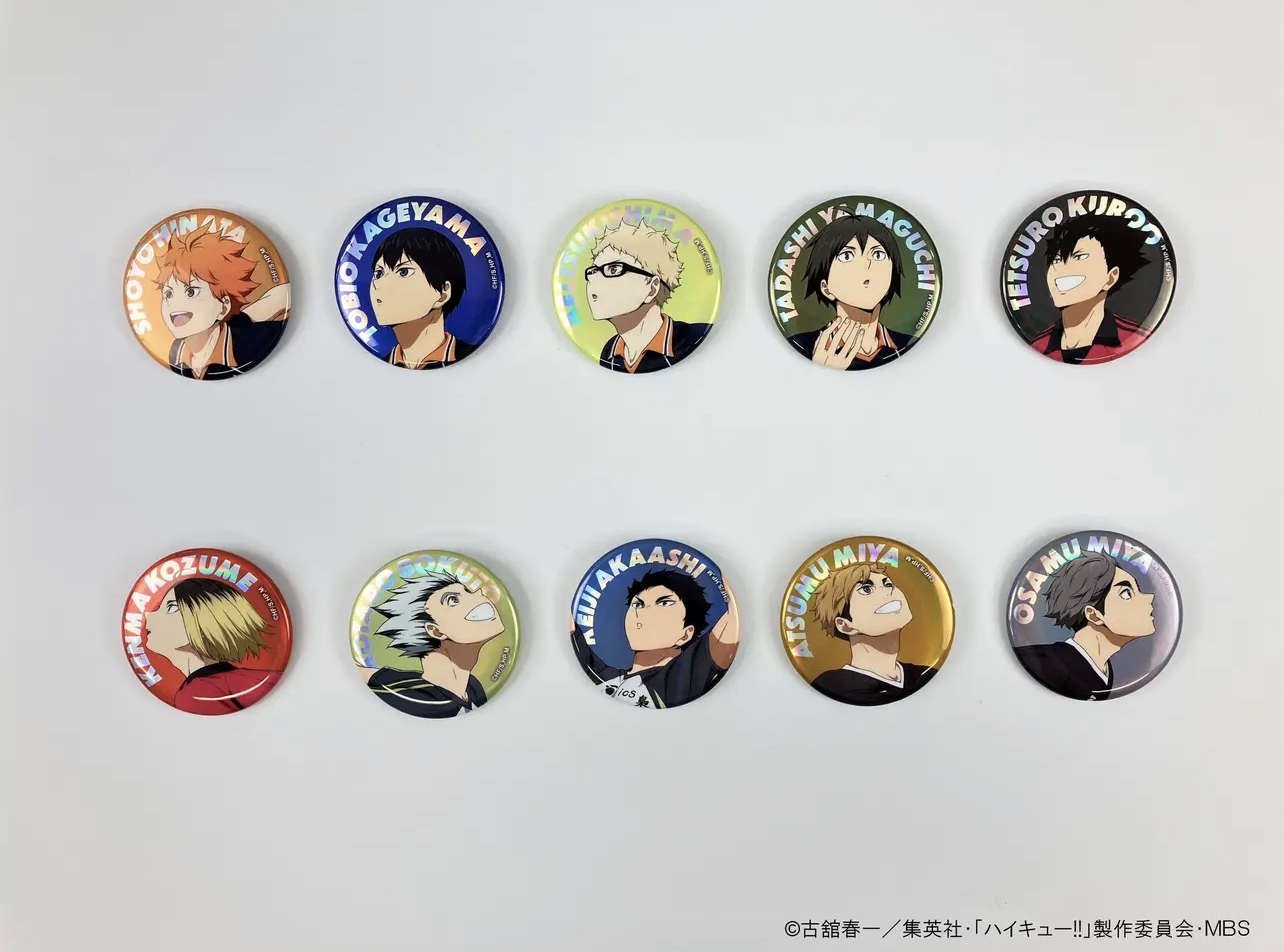 日版 排球少年PLAZA 助跑 系列 虹光 细闪 吧唧 徽章 盲盒产品