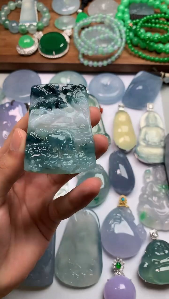 【闪购商品】定制翡翠未镶嵌3950毛货不退不换
