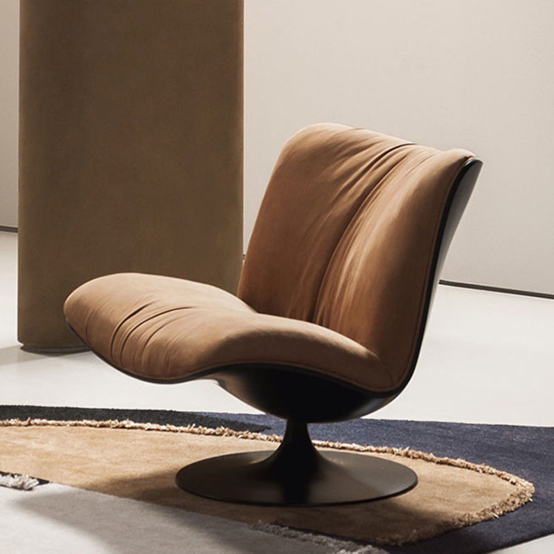 轻奢意式客厅旋转单人沙发极简玛丽莲懒人阳台鸭嘴休闲躺椅简约