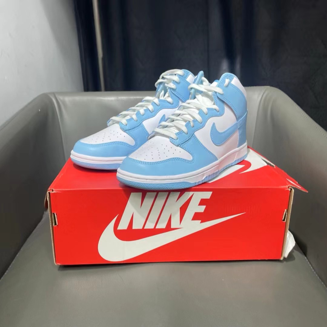 全新43码 dunk high 蓝白北卡蓝全新原盒599秒杀球鞋
