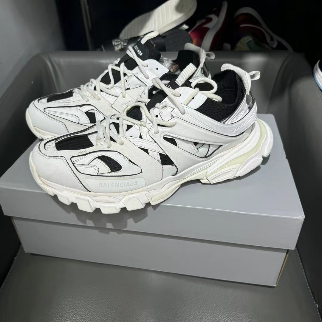 捡漏45码 巴黎世家Track Balenciaga3499秒杀下地两次原盒球鞋