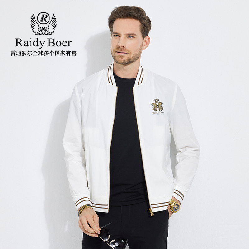 【烫金双头鹰】RaidyBoer/雷迪波尔针织棒球领男夹克外套新3008