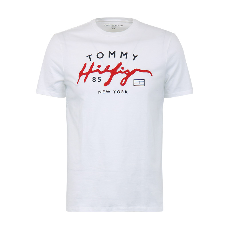【清仓】汤米希尔费格TOMMY HILFIGER男款短袖t恤夏季新款纯棉半袖