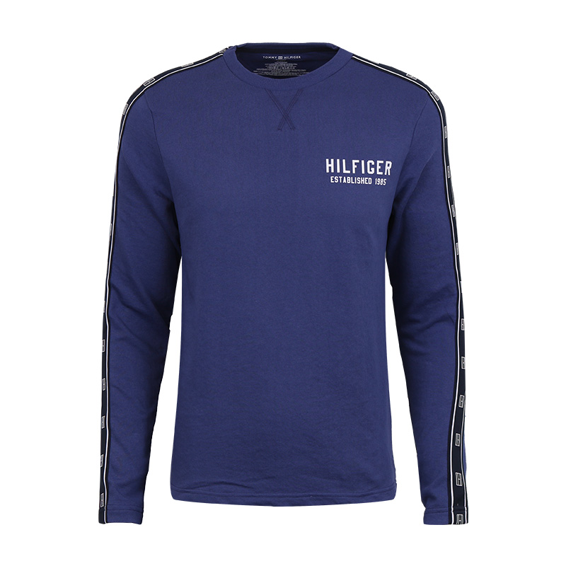 TOMMY HILFIGER汤米希尔费格男士简约薄款长袖T恤时尚新款打底衫