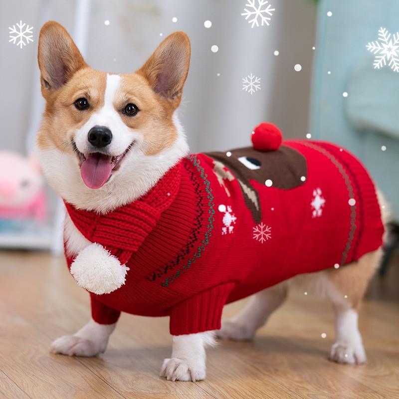 狗狗衣服秋冬柯基冬装中小型犬冬天保暖耶诞棉衣宠物加厚冬季柴犬