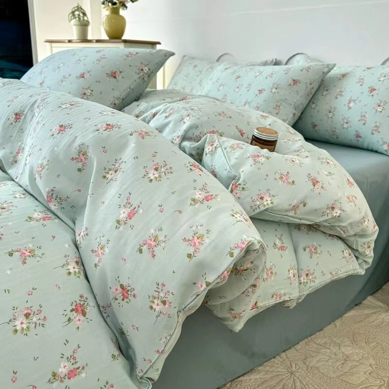 春季新款 纯棉全棉标准（加大）四件套1.8 2.0床可用（浩）