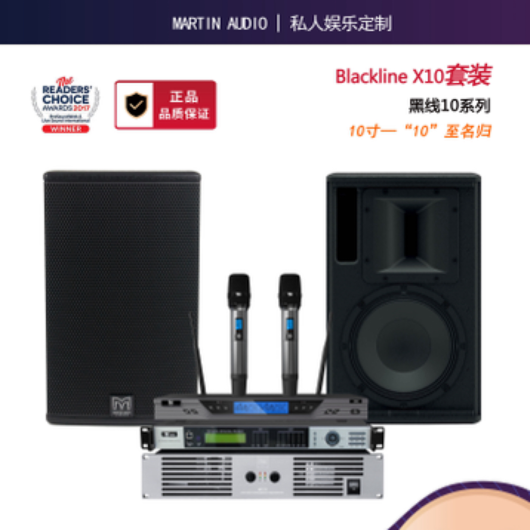 10寸套装｜25㎡以内空间｜K歌音箱｜黑线10
