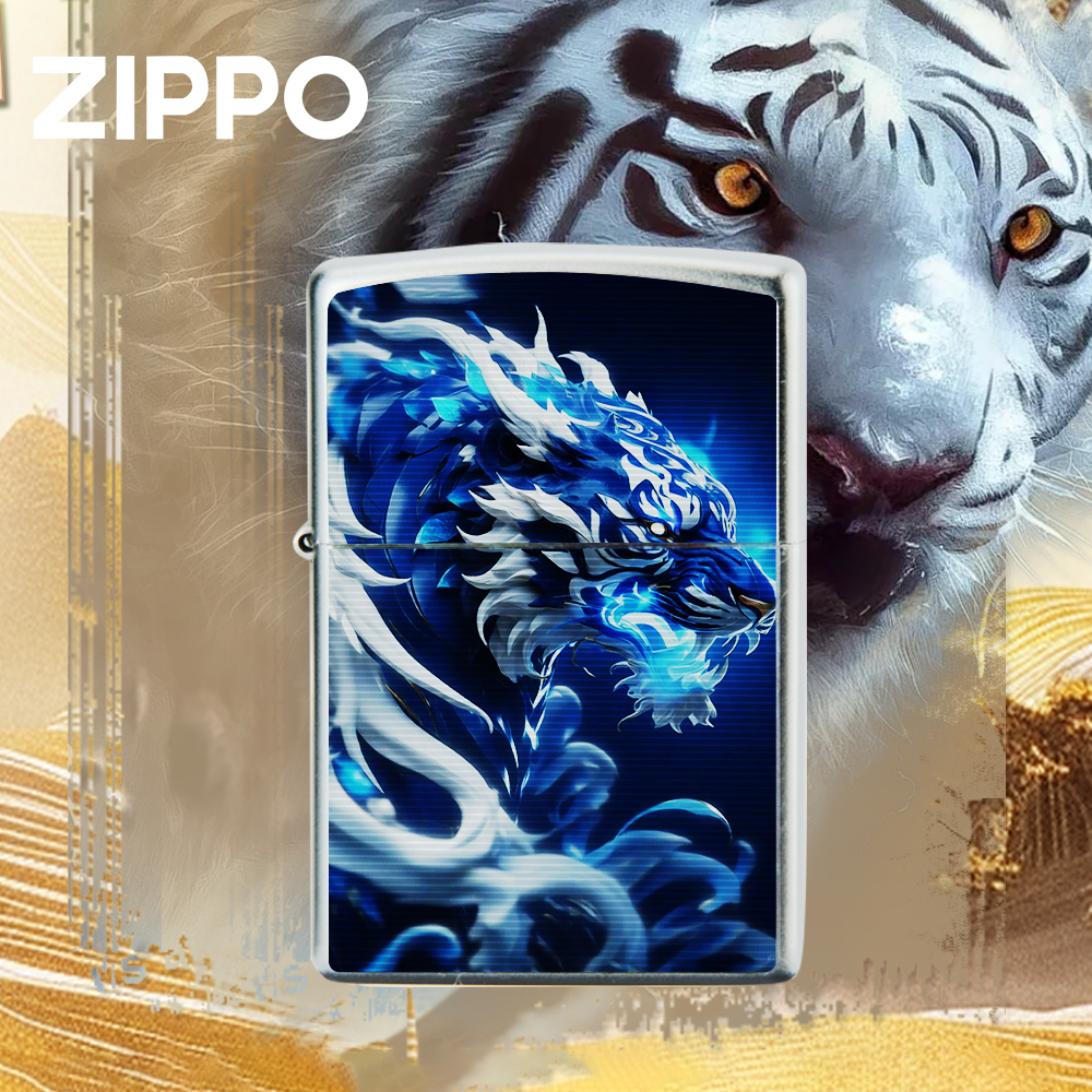 ZIPPO打火机正品锻纱贴章四神送男士礼物高档原装防风DY9902TZ
