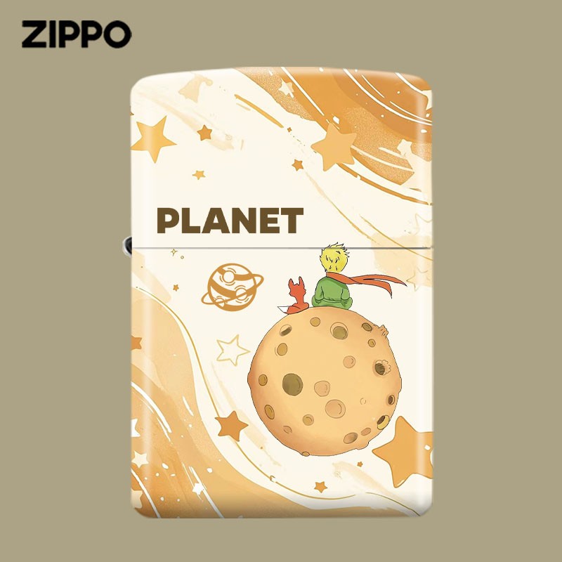 zippo 正品 彩印行星网红可爱防风卡通个性打火机 DY9802CY