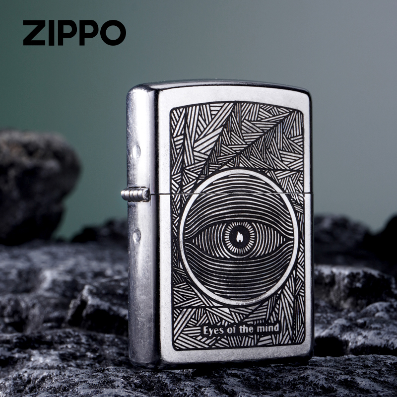 ZIPPO打火机207-精雕心灵之眼机送男友个性收藏  DY9905DK