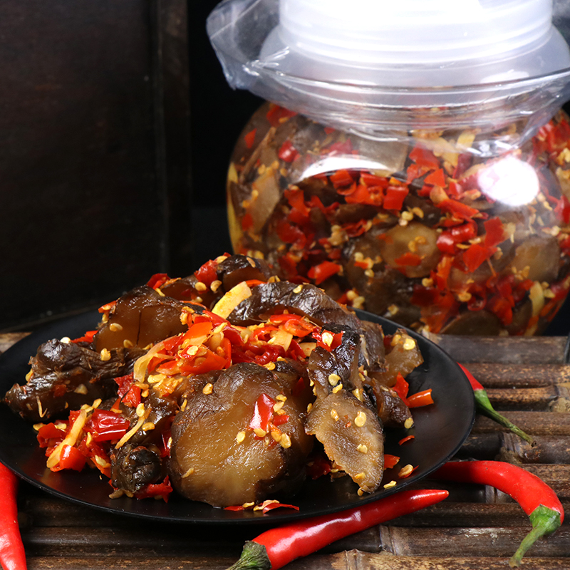 洋姜农家风味下饭菜手工老坛腌制开胃脆嫩香辣剁椒洋姜500克即食