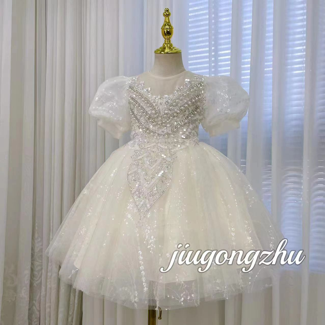 【百花玉兰短】钢琴比赛礼服女童轻奢小众生日派对晚礼裙生日公主裙