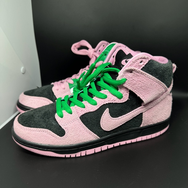 95新 maje 40.5码/dunk SB 黑粉绿 翻毛皮板鞋