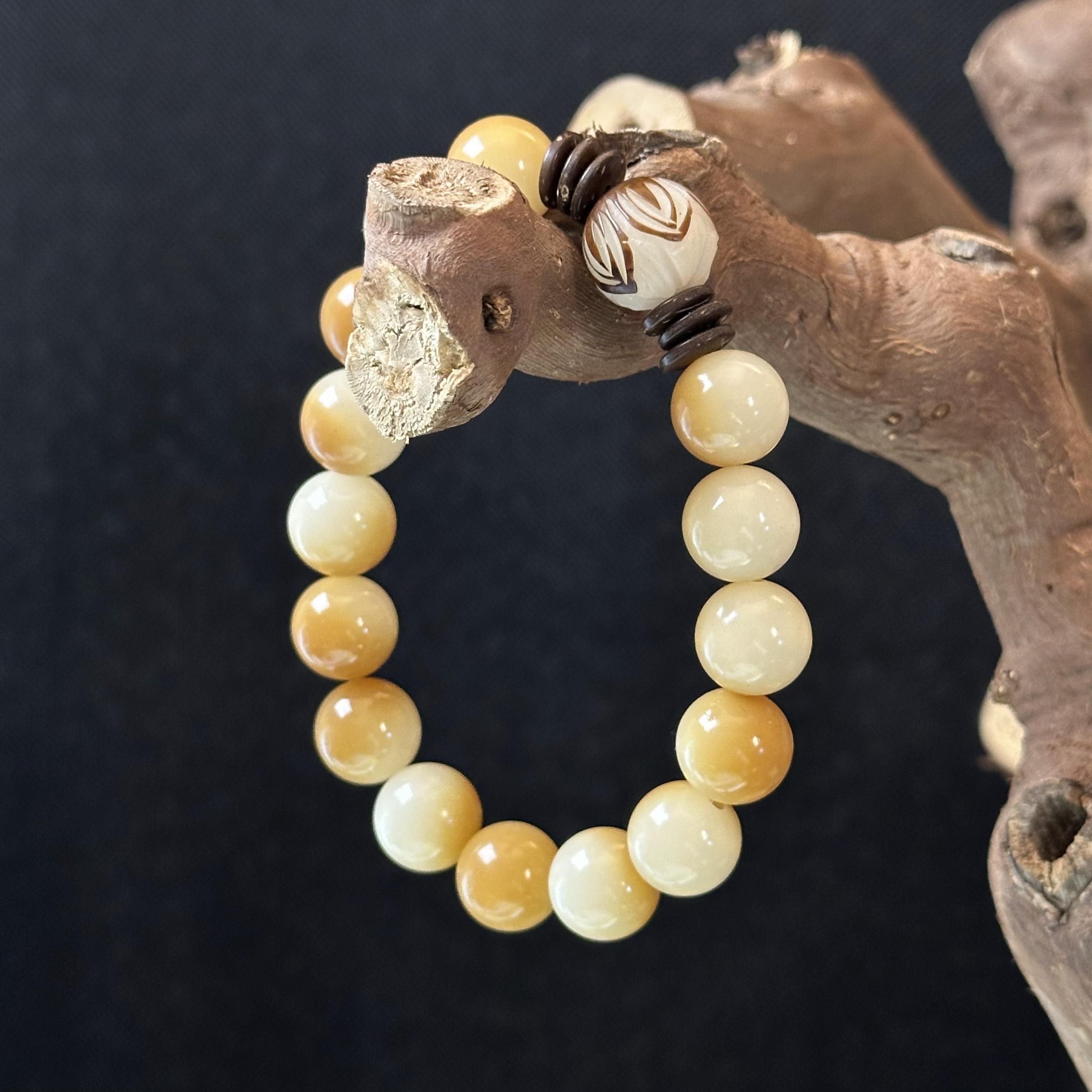  Q3菩提手串文玩单圈盘包浆雕刻莲花国风手工情侣