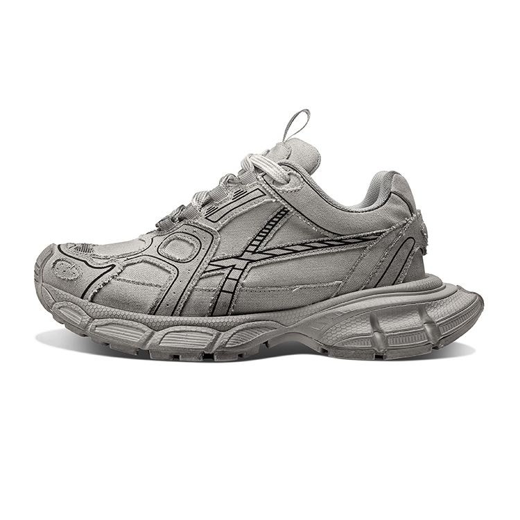 灰色地带复古超轻耐磨正版银灰色老爹鞋低帮