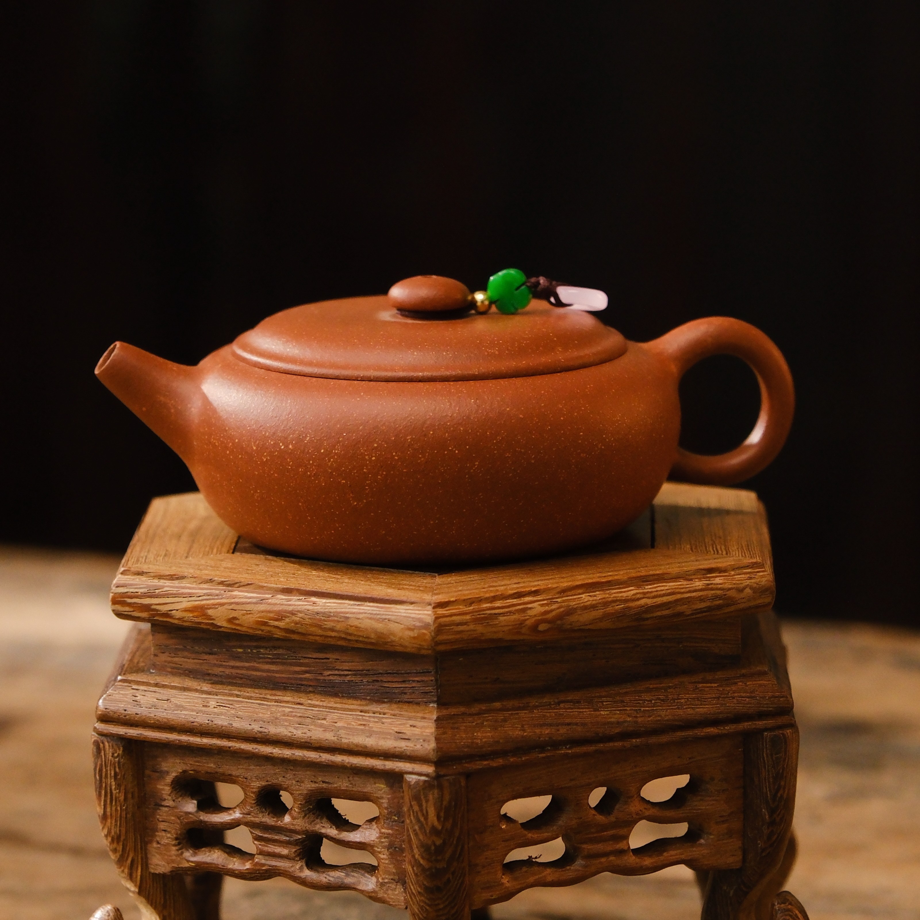 草木茶社 降坡泥香玉壶  家用大口盖紫砂壶