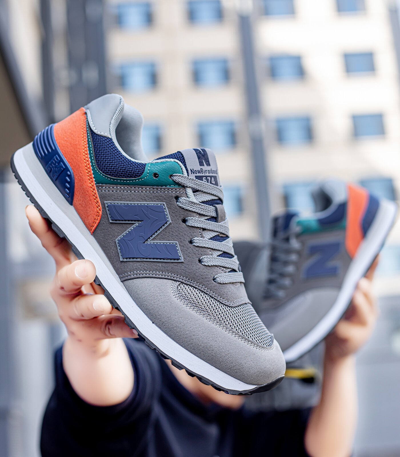 品牌断码秋冬款轻便防滑软底时尚百搭舒适男女同款休闲鞋574经典