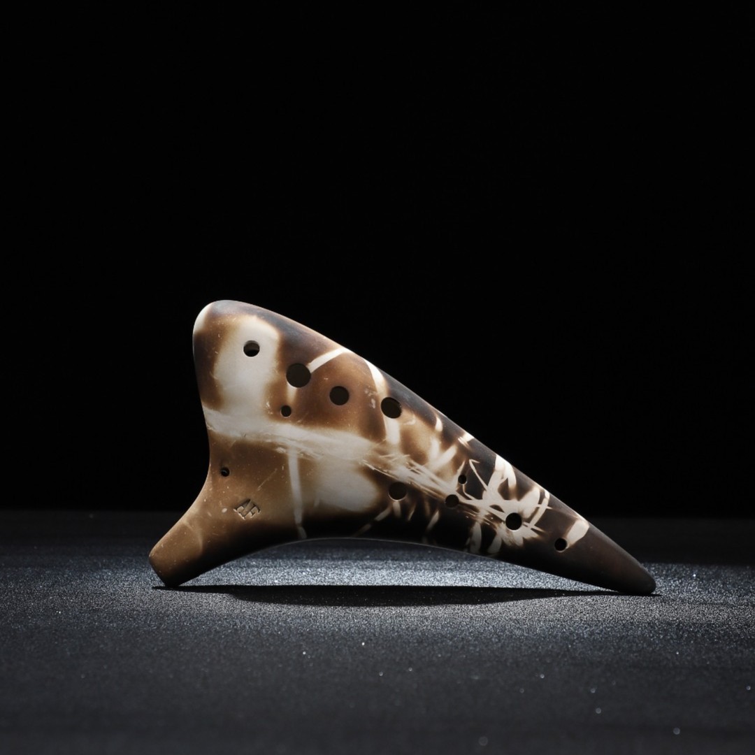 af陶笛熏烧素烧12孔中音F调十二孔专业演奏千年风雅陶埙乐器款式