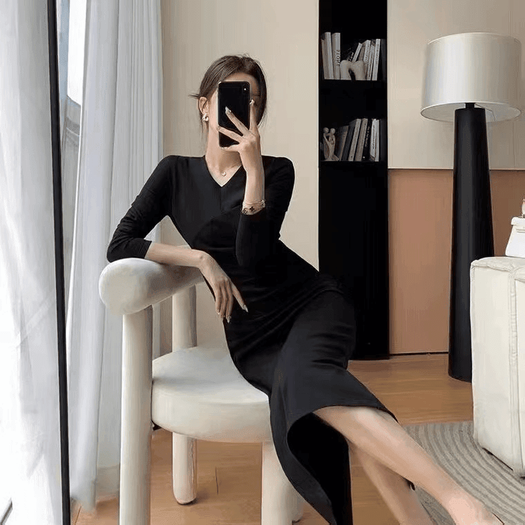 扣号浮力价特色小芳连衣裙I