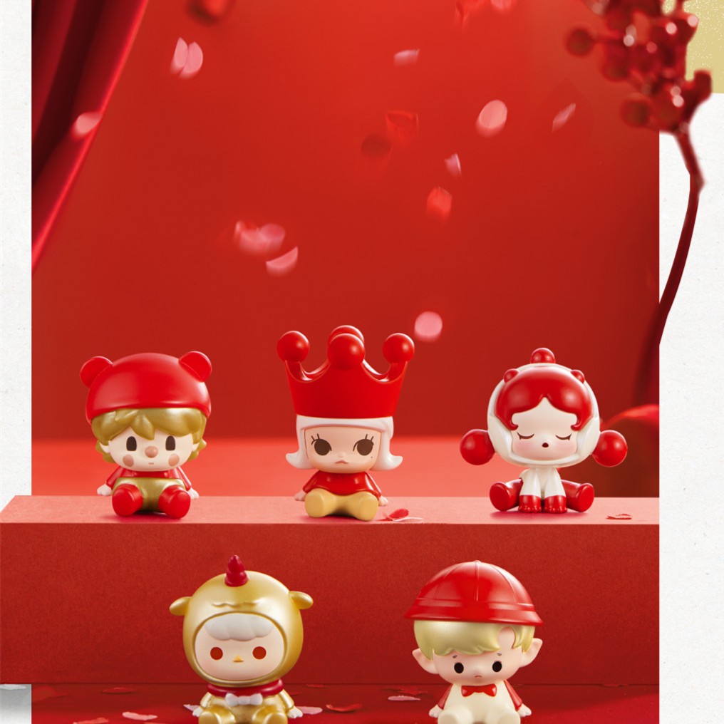 【拆盒】POPMART泡泡玛特新年坐姿系列潮玩手办盲盒