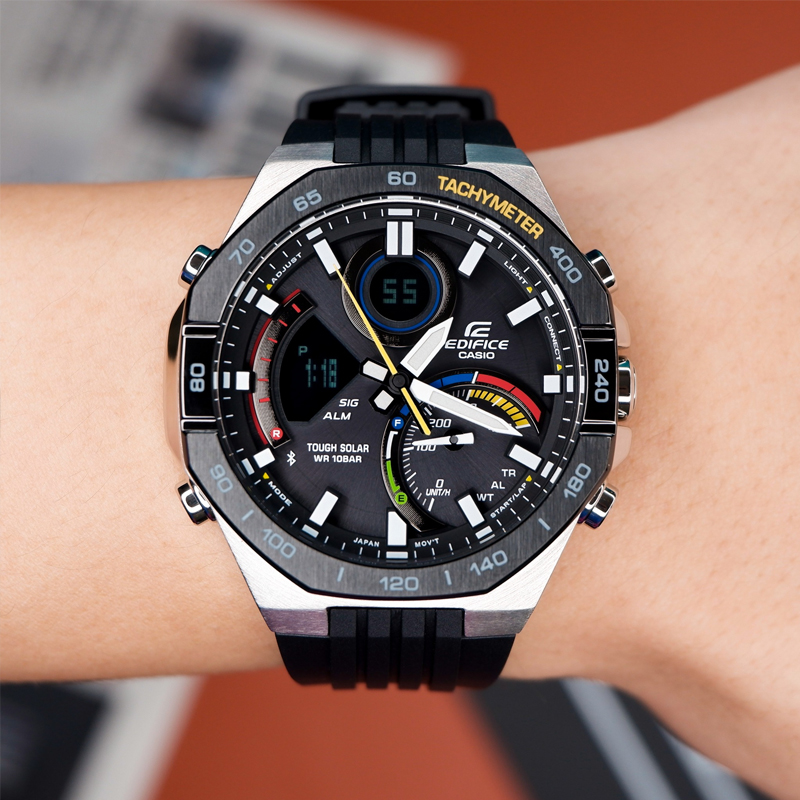 卡西欧农家橡树赛车蓝牙时尚防水商务男士手表ECB-950MP-1A